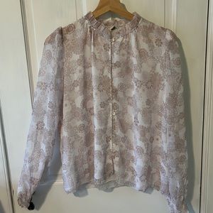 Aritzia floral blouse
